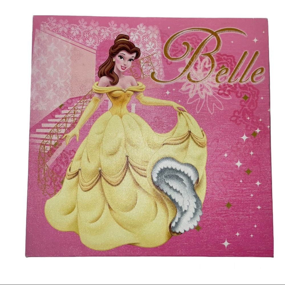 Disney Princess Belle Canvas Print Wall Decoration 11 x 11 inches